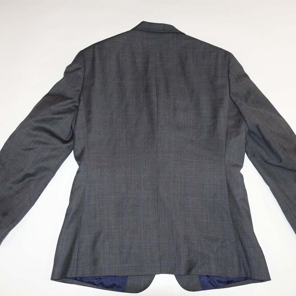 Maison Leporem Mens Suit Jacket Size 38 Short Charcoal Gray Reda Super 130s Wool - Picture 5 of 9